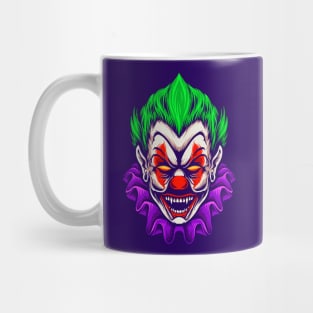 spooky clown face Mug